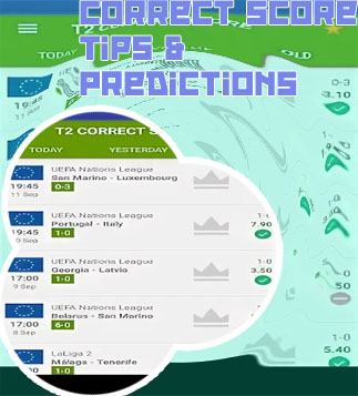 All correct score prediction today