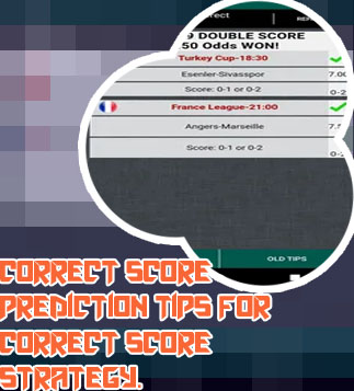 True correct score prediction